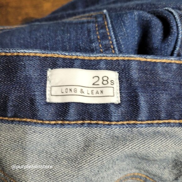 GAP Jeans 28 S Long & Lean Flare Mid Rise Dark Wash Stretch Denim Western - Picture 4 of 14
